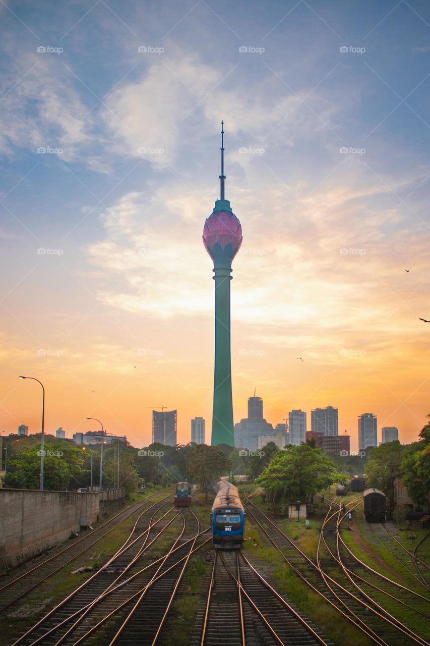 An evening view Colombo Sri Lanka