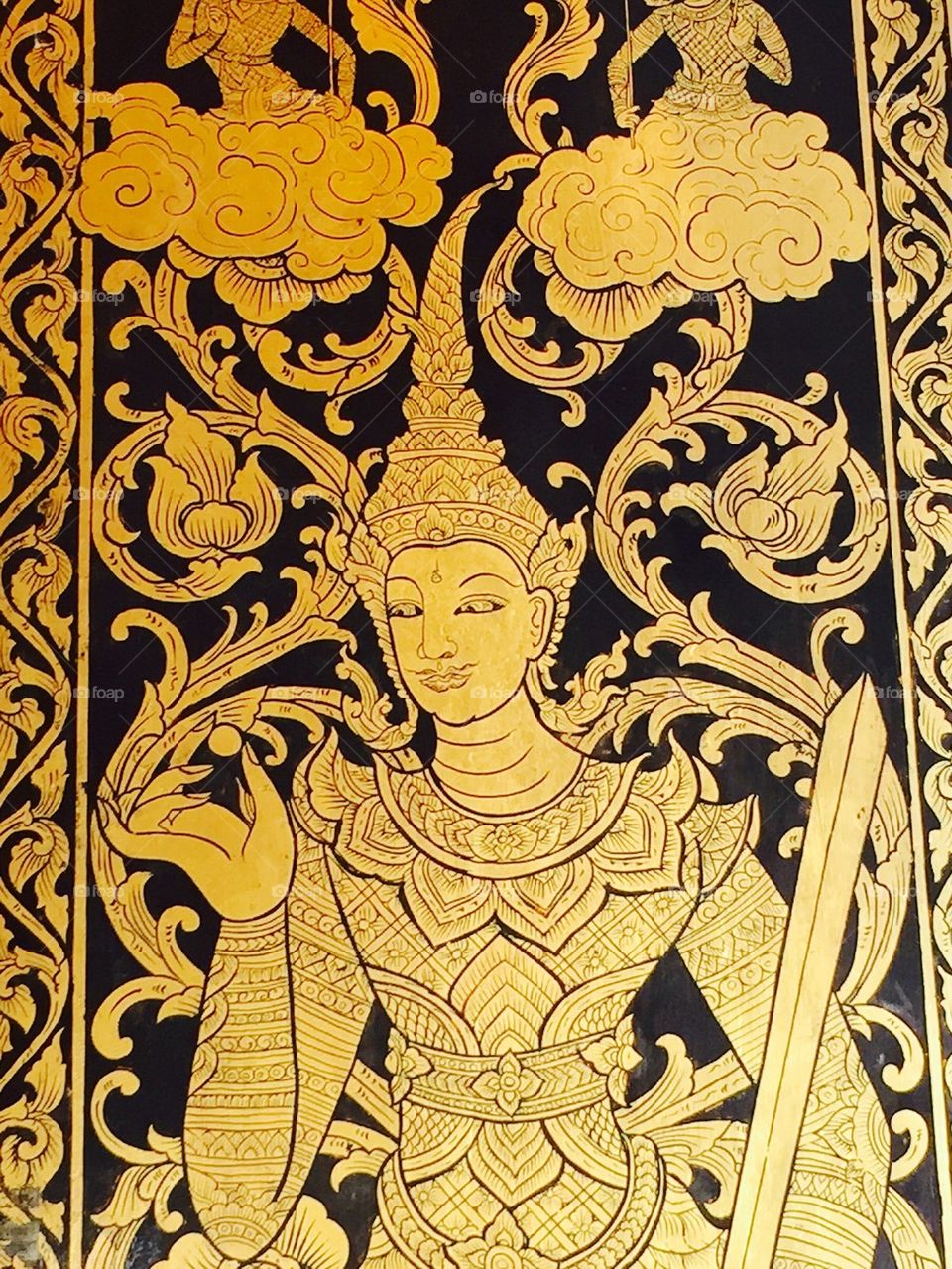 Gold painting
