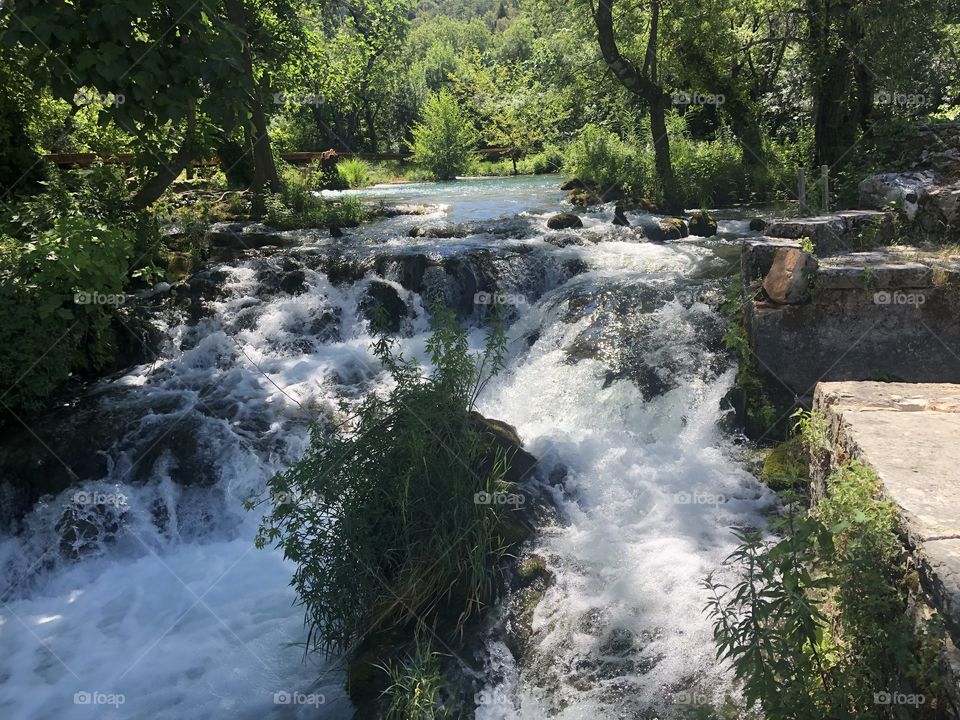 Waterfall in Croatia very peaceful and scenic.