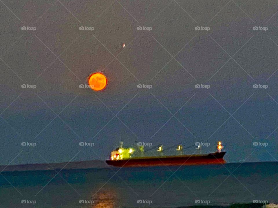 My Magic World with Sunsets and Full moon through My eyes - Cyprus