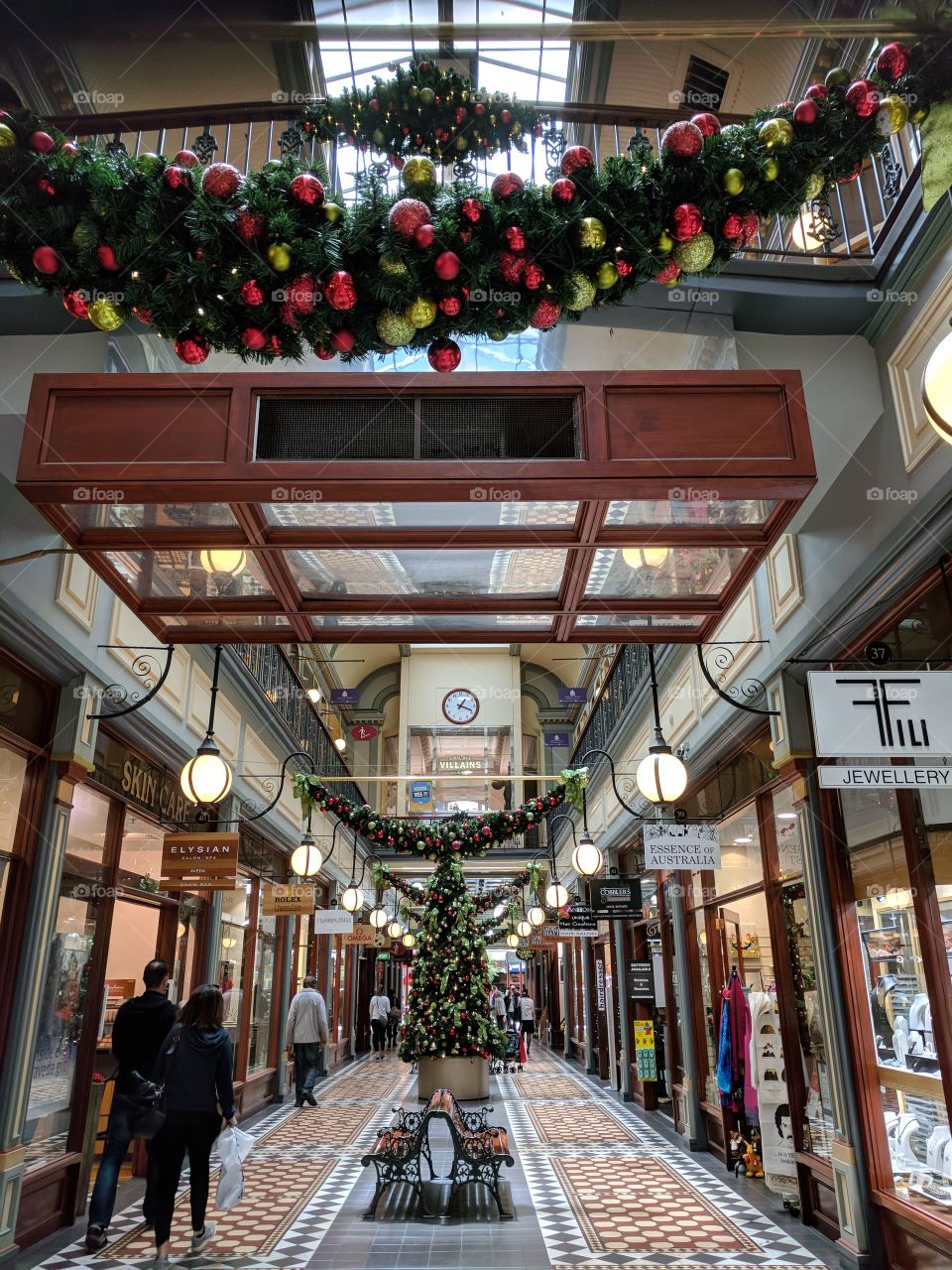 Shopping with mum at Christmas