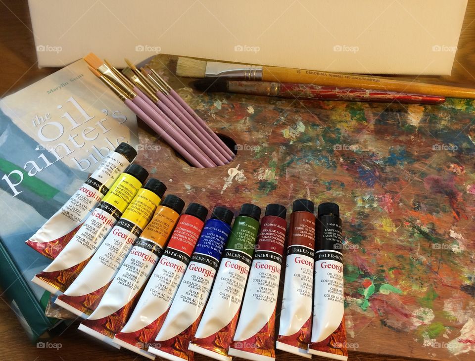 Getting ready to paint