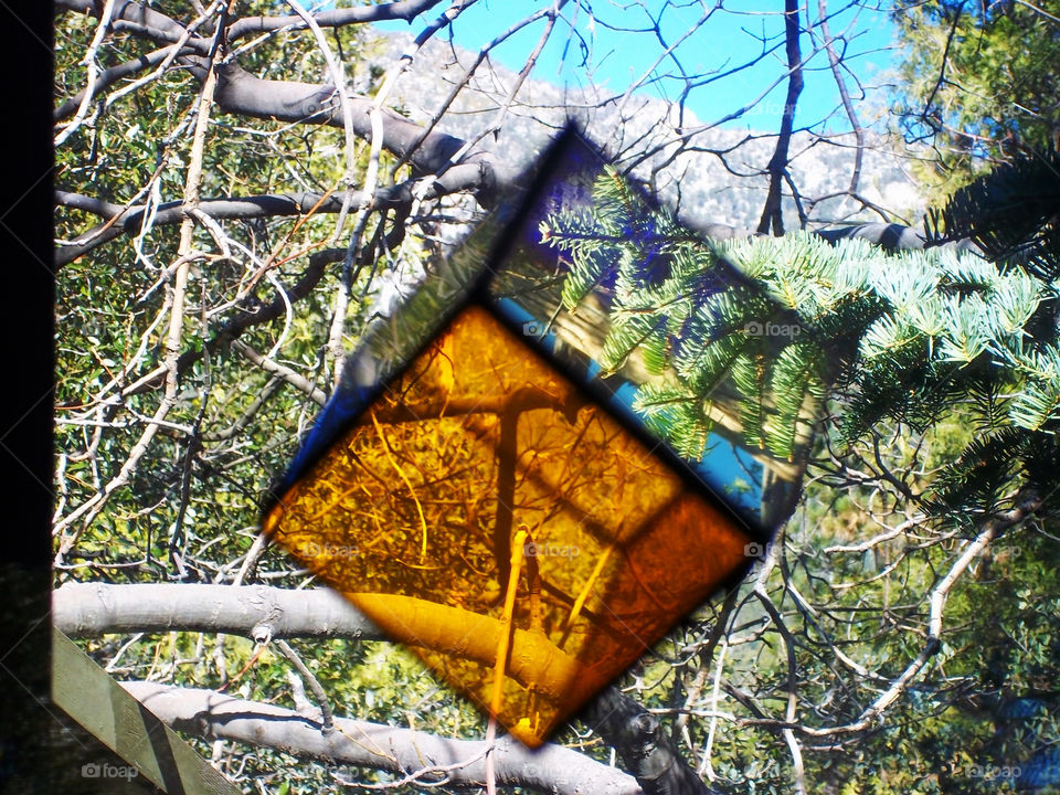 trees mountains reflections color crystal by emmanuelgr