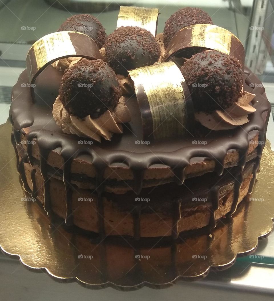 Fancy Decorated Chocolate Cake