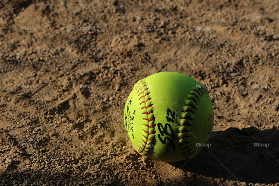 Softball on the field