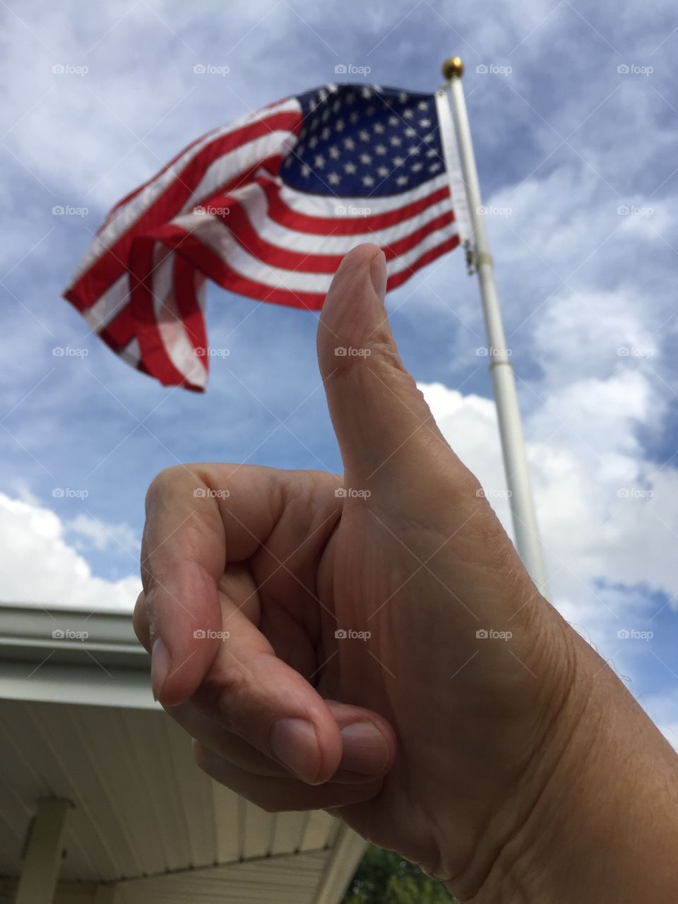 This is our flag of the 50th state of America. The flag that many had died for our freedom.
