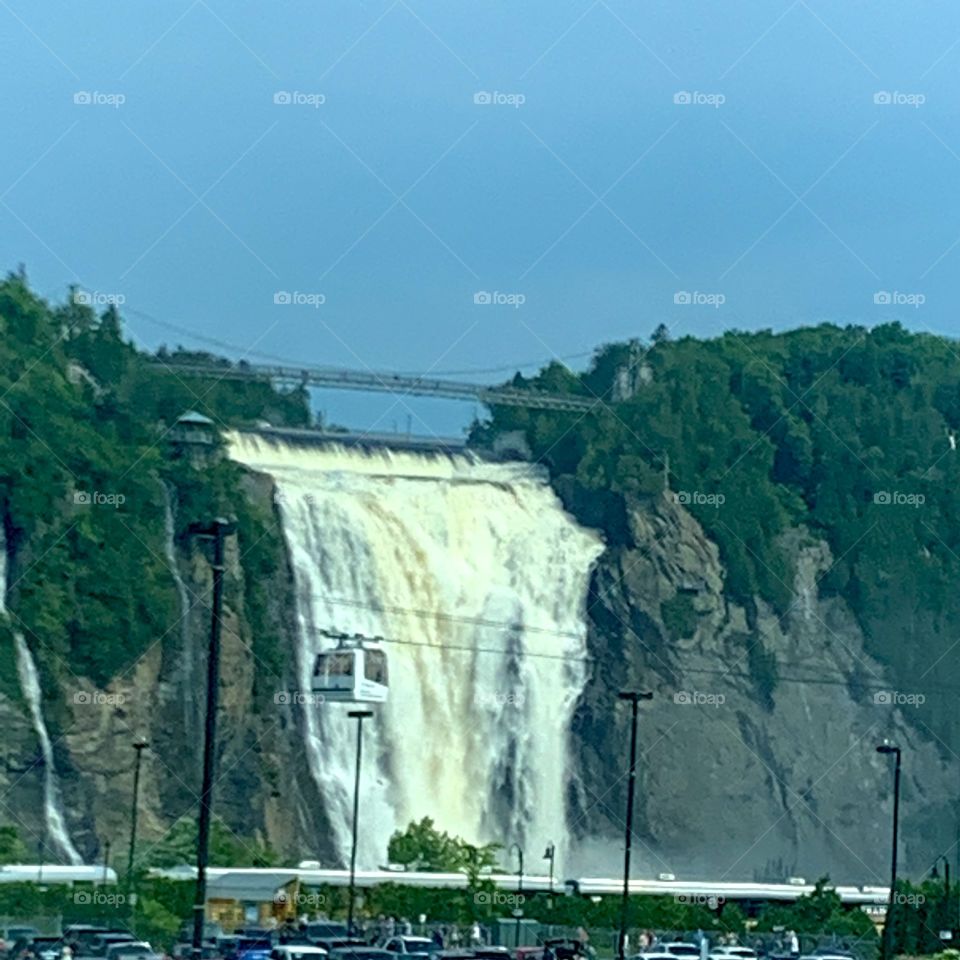 Montmorency waterfall in Quebec, Canada 🍁