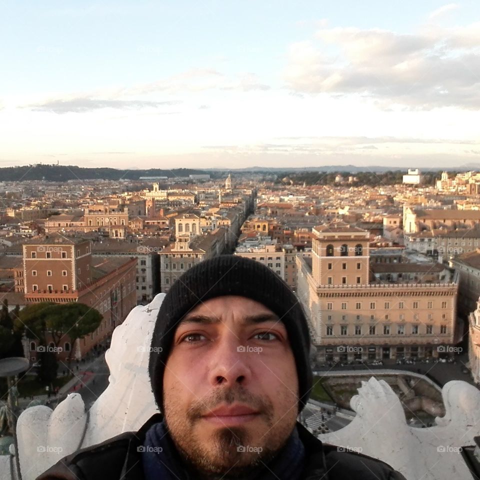 Me on the top of altare della patria
