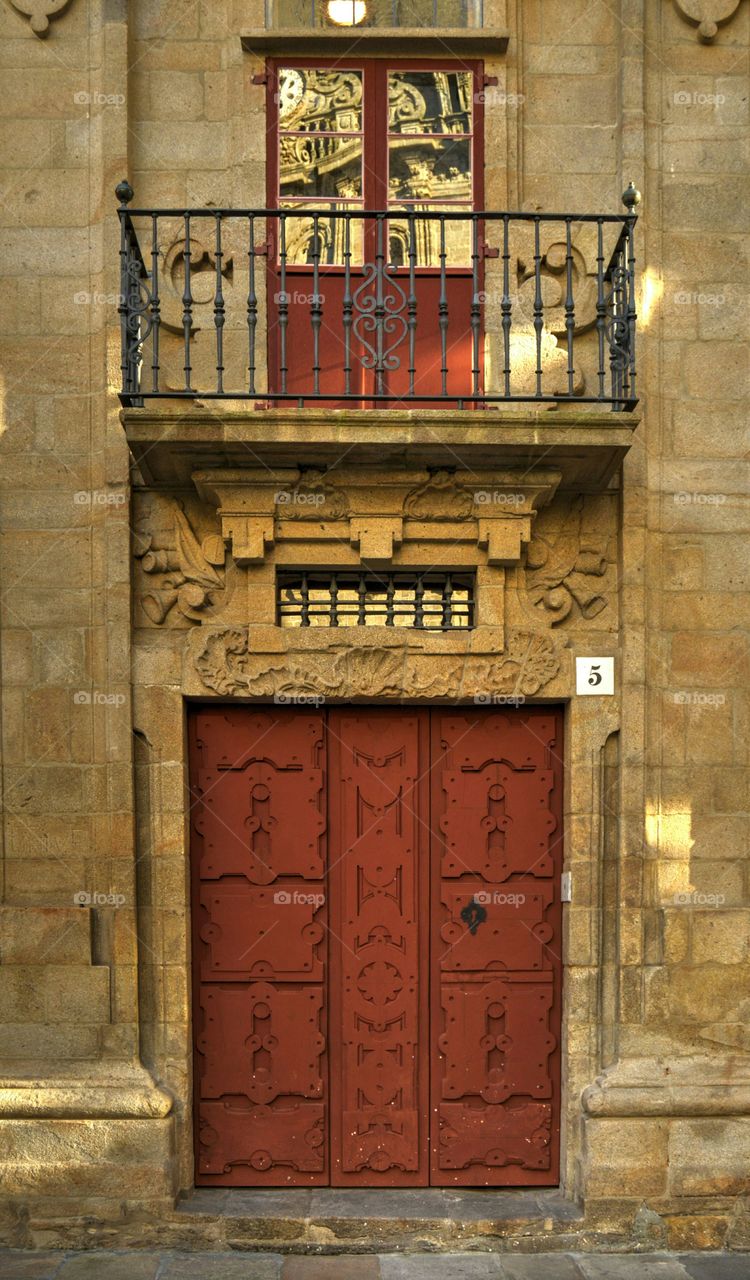 Door at Casa do Cabildo, Santiago de Compostela.