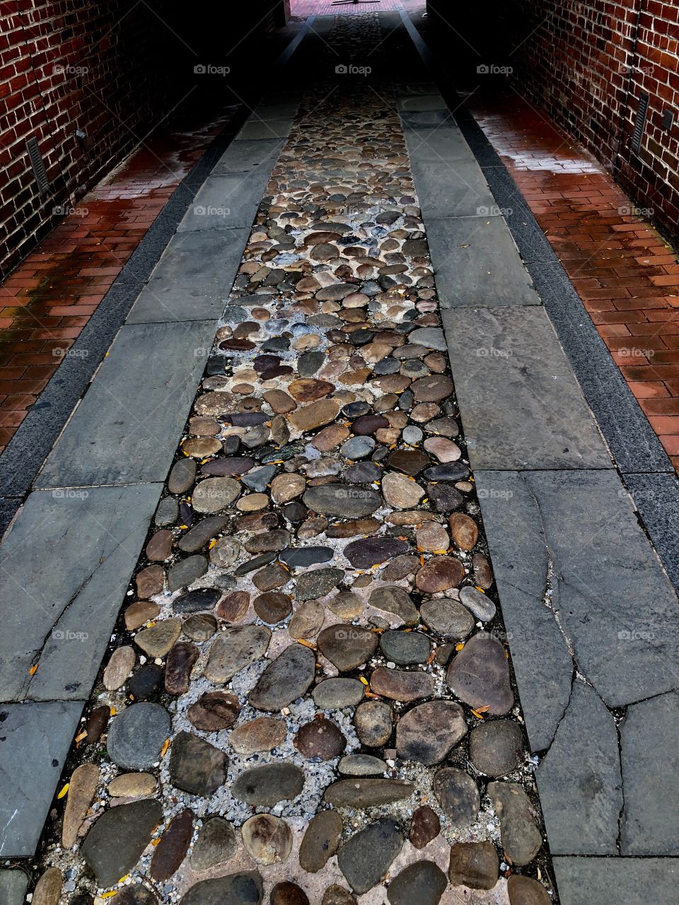 Benjamin Franklin’s walkway to his house