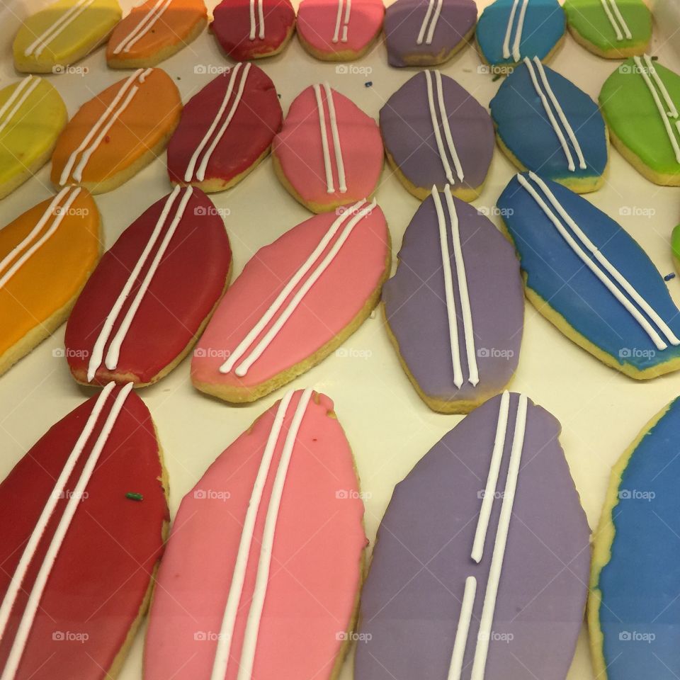 Surfboard Cookies