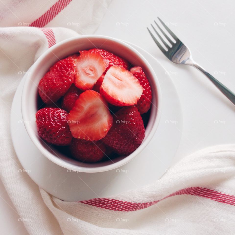 Close-up of fresh strawberries