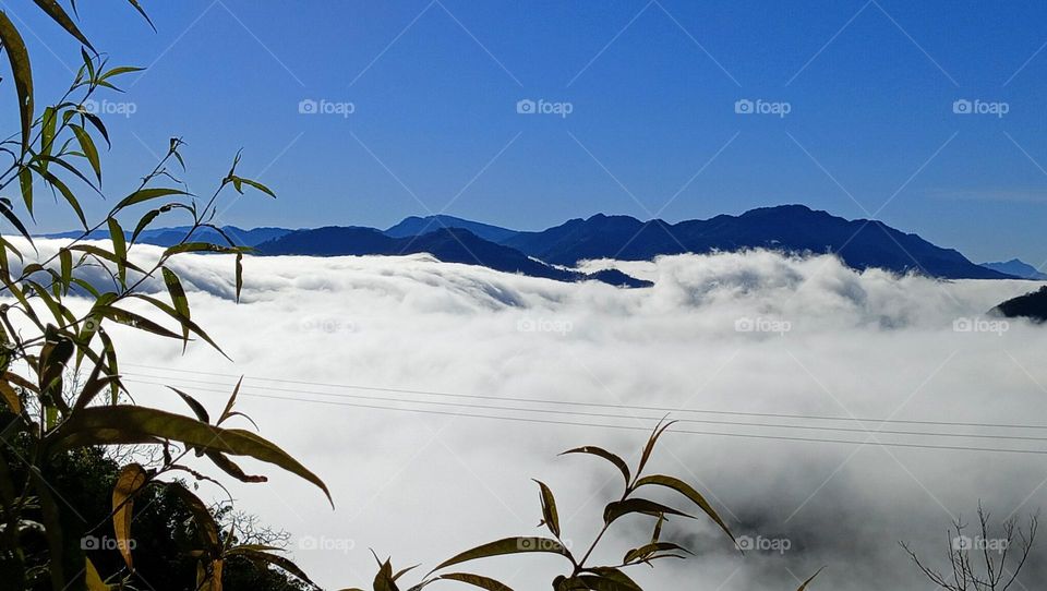 A beautiful winter landscape of Mizoram