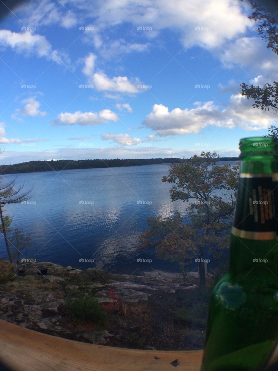 A beer bottle's view