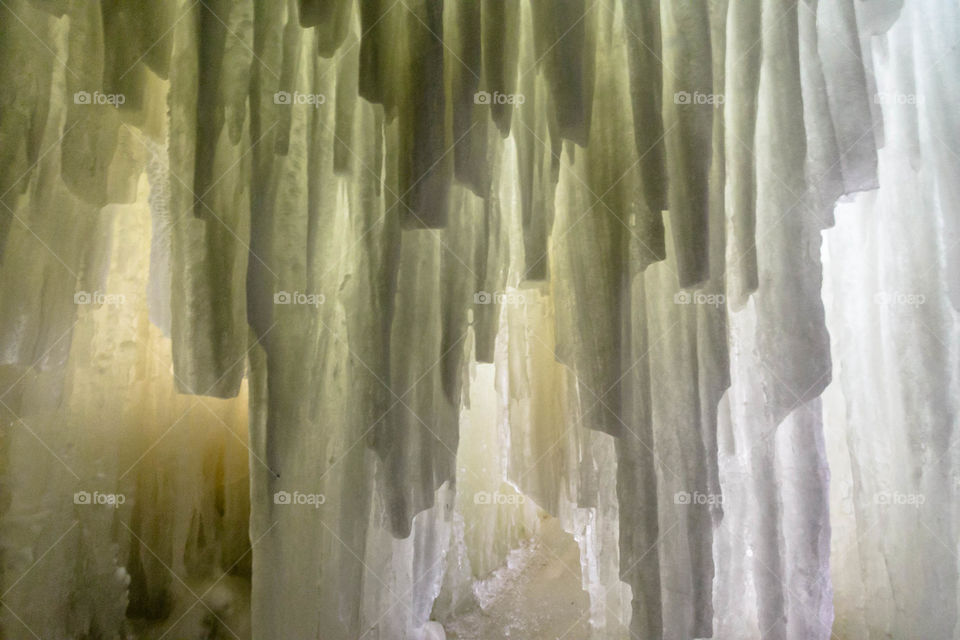 Ice Wall. It took forever to walk to the Eben Ice Caves but it was totally worth it. 