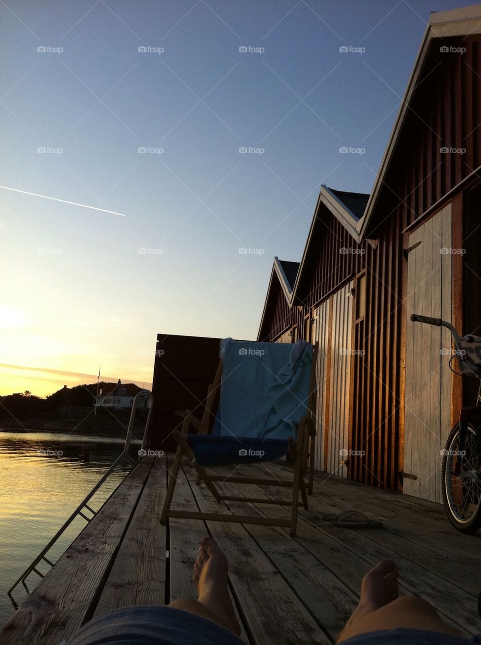 sky sunset ocean sweden by linneayngvesson
