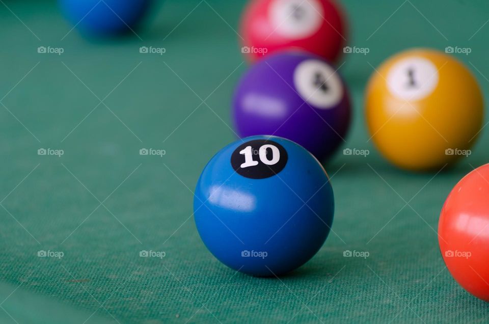 billiard balls