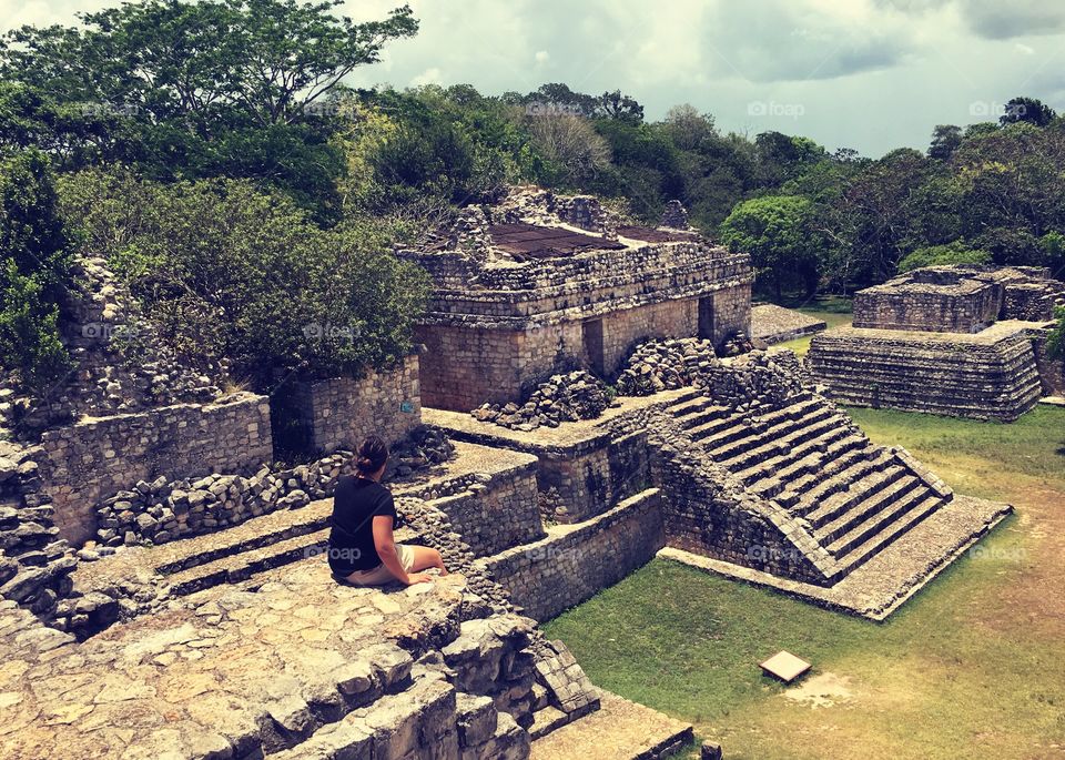 Ek Balam. A Mayan site where you can still climb the structures. Incredible views. 