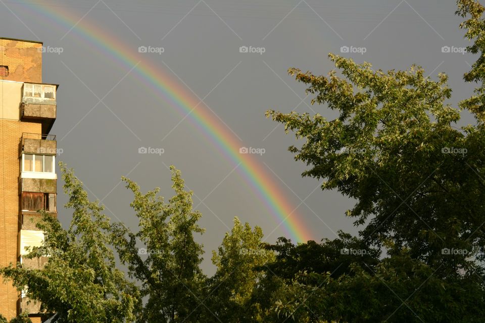 Rainbow, No Person, Nature, Summer, Sky