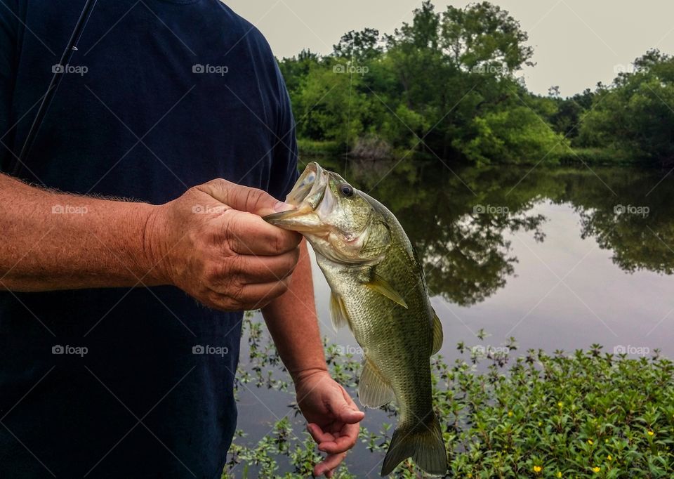 Man's summer memories of catching large mouth bass