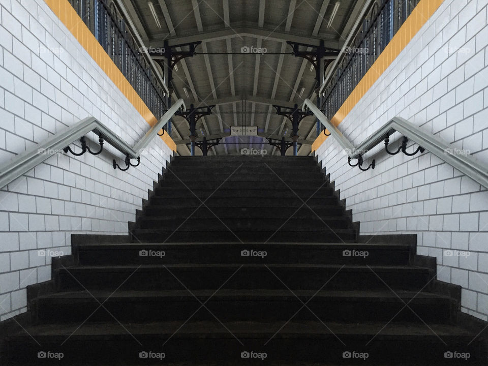 stairs at the railway station