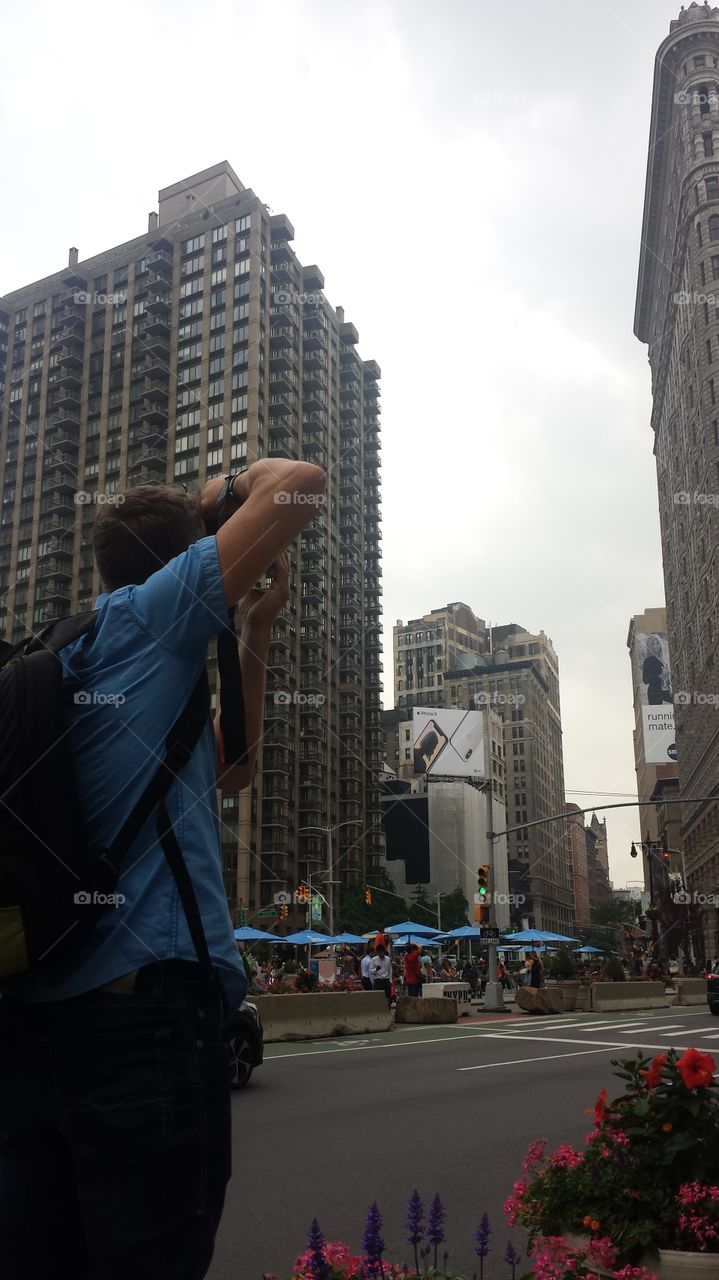 Self employed business owners at work