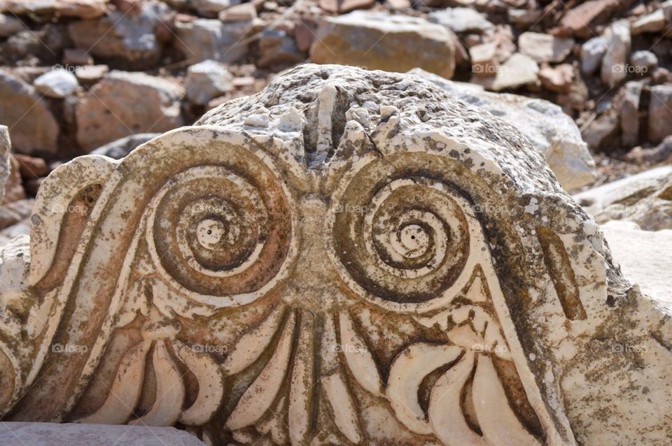 Owl in stone