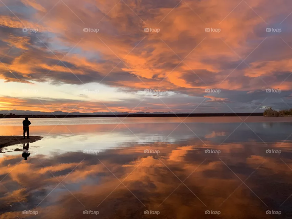 Sunset reflections 