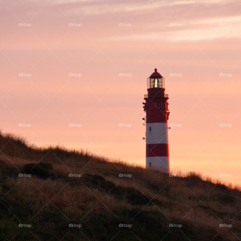 Sunrise on Northsea Island Amrum 