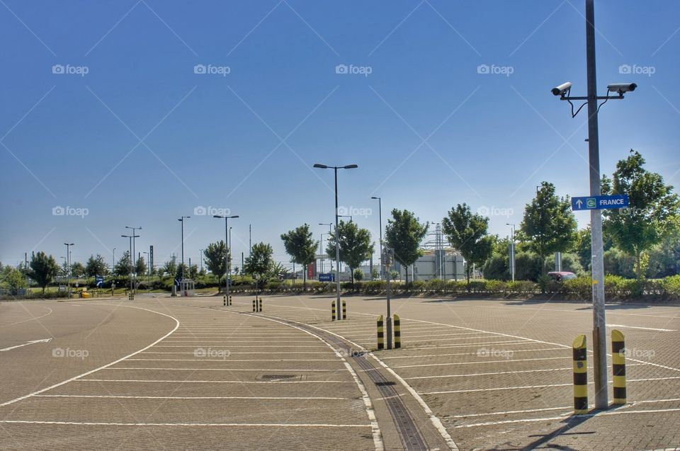 Car park. Empty car park 