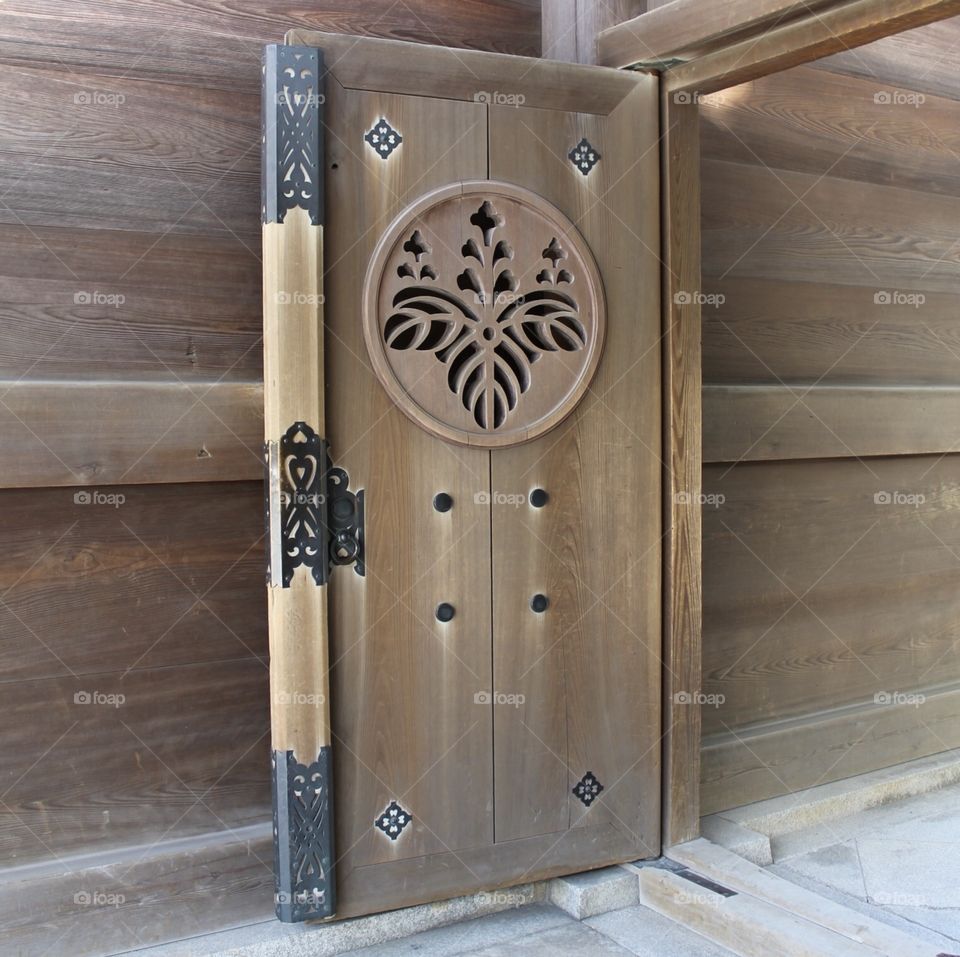 Ancient Japanese door