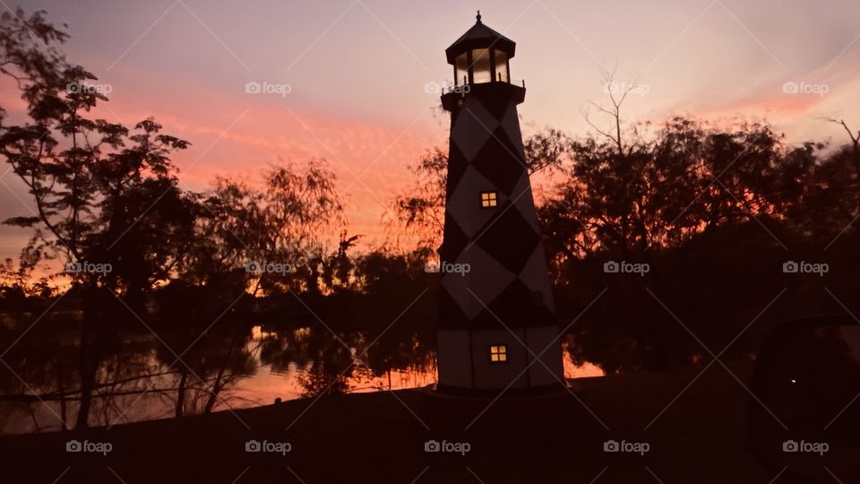 My Lighthouse in a perfect Sunset setting firing off with Gorgeous deep medium Pink colour soon to be beautiful. 