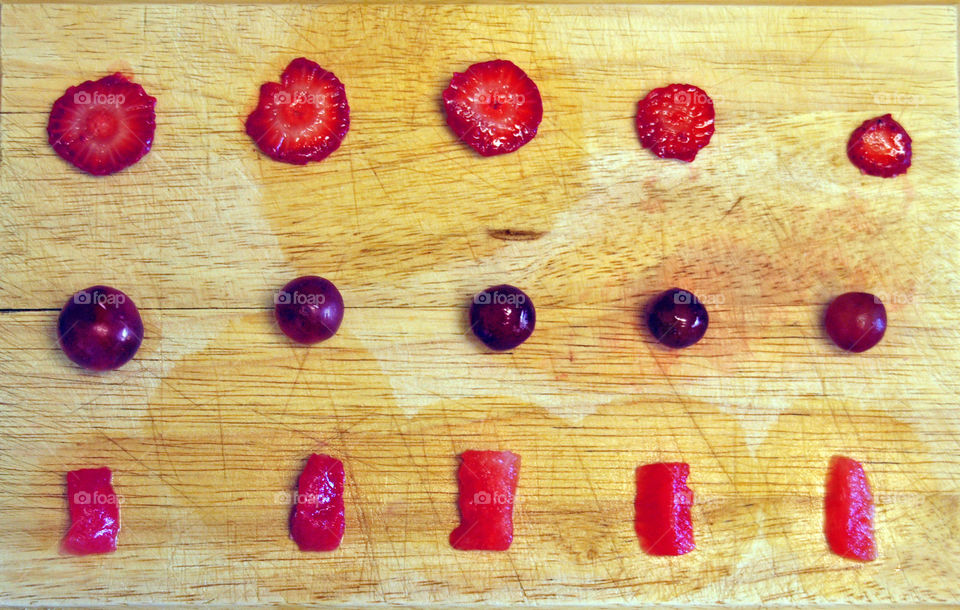 Variety of fruits on table