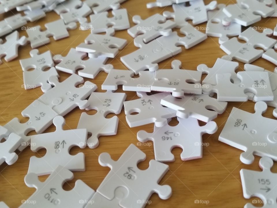 Puzzle. Puzzle pieces