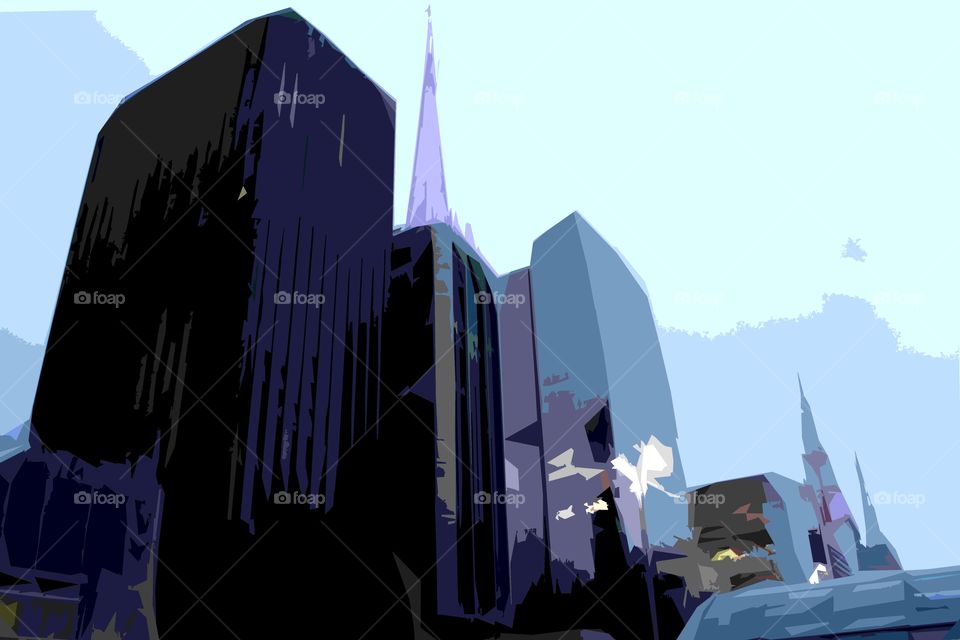 Business building illustration