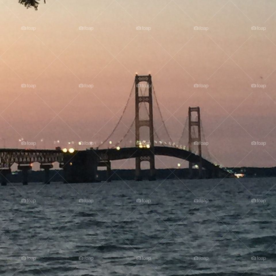 Beautiful bridge at sunset vacay