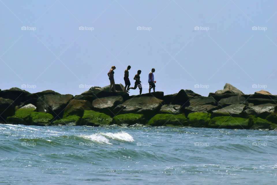 Walk on the rocks