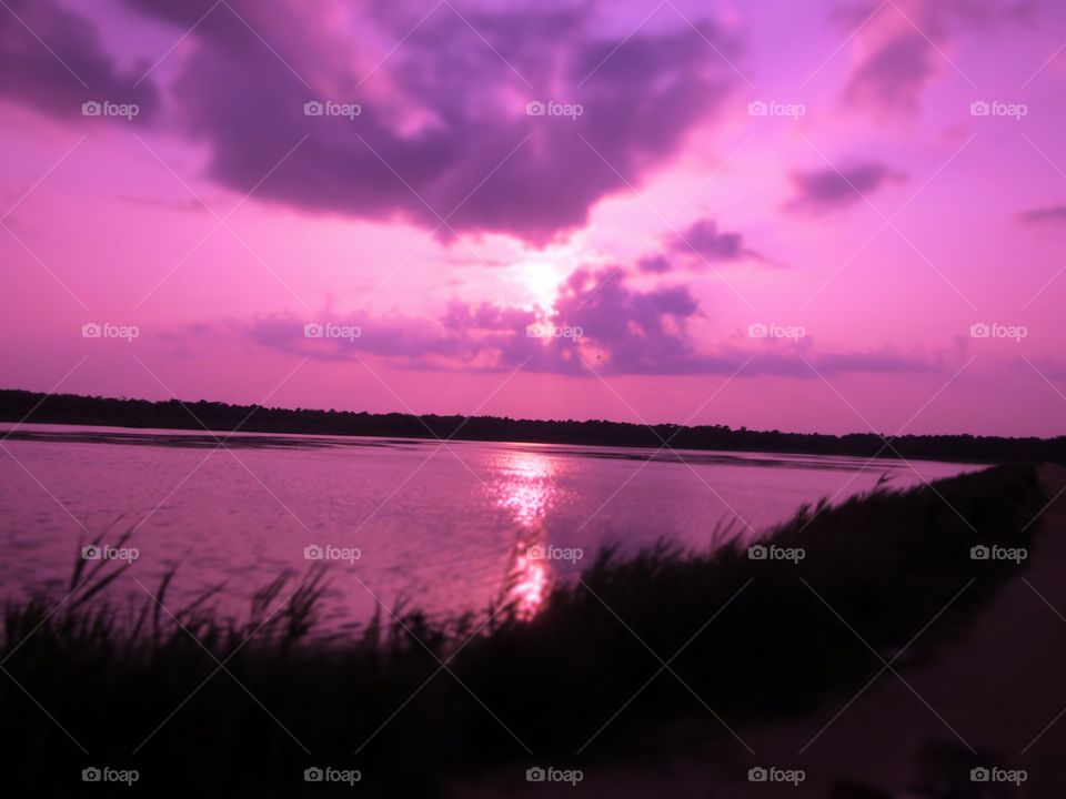 purple sky