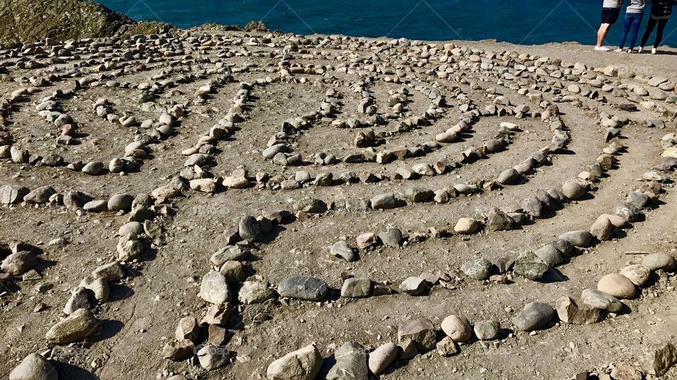 Labyrinth at Lands end - mill rock beach