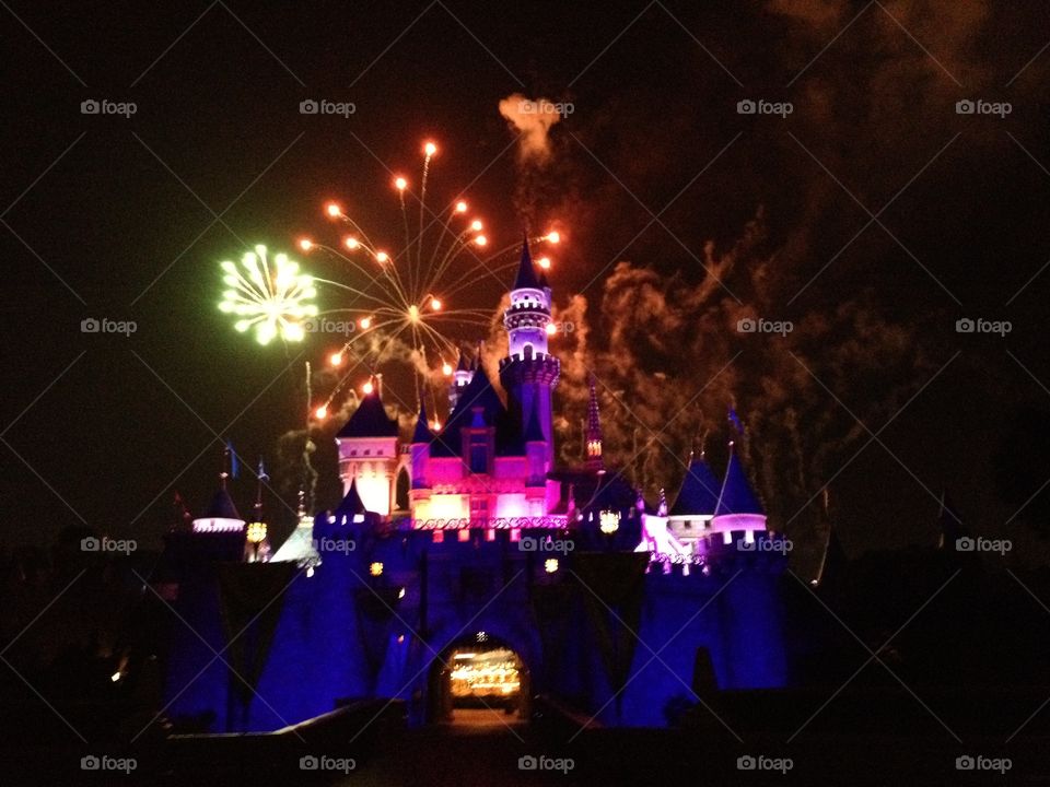 Disneyland Magic. Disneyland fireworks 