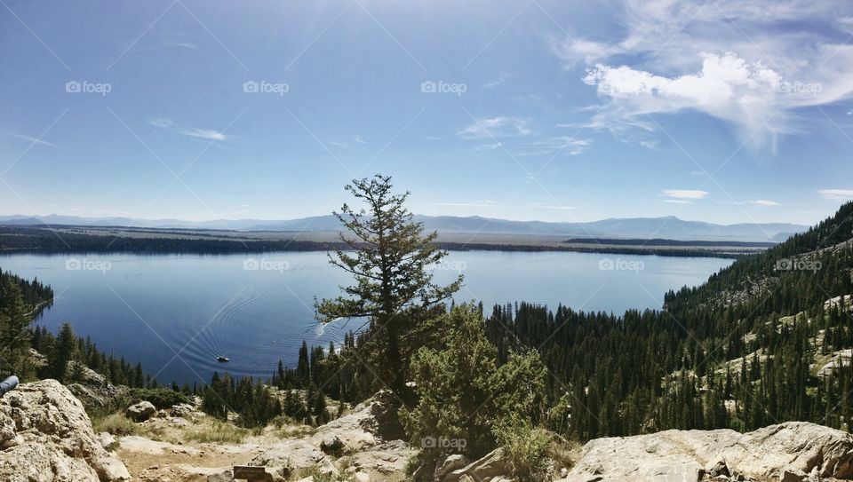 View of Jenny Lake at Grand Teton National Park