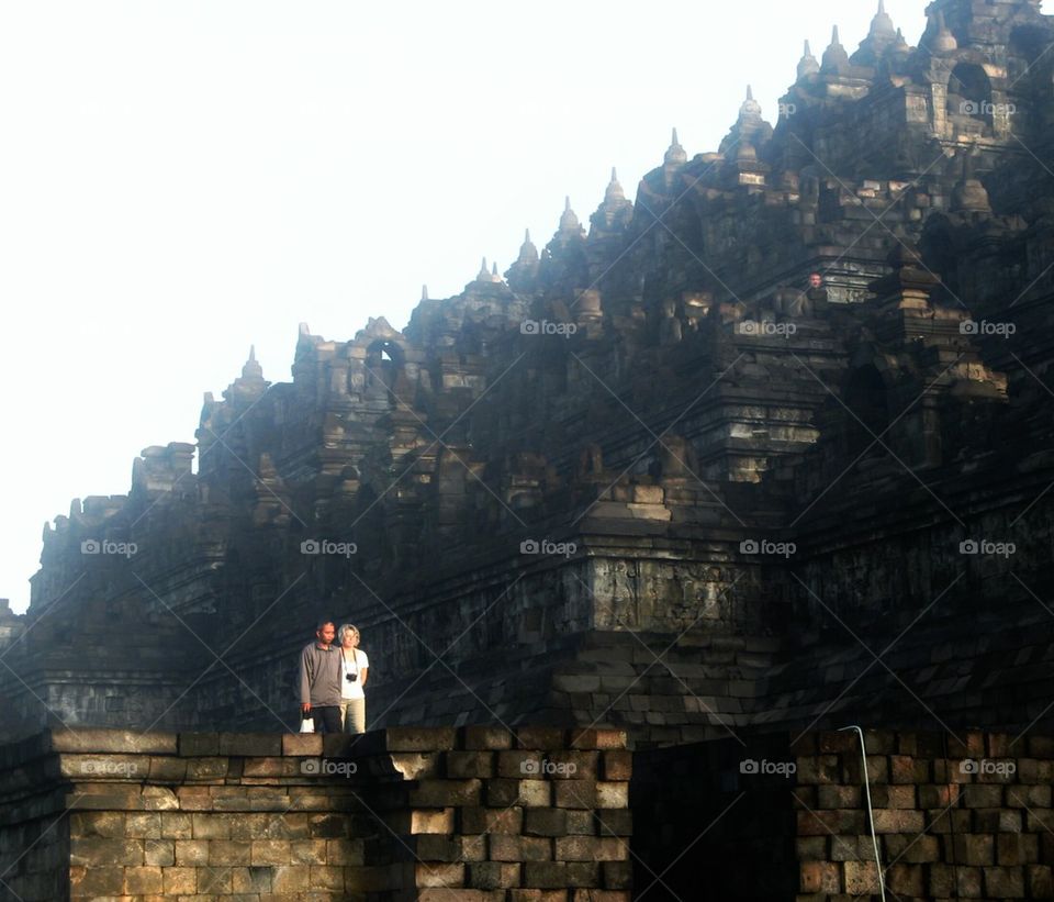Visitor at Prambanan