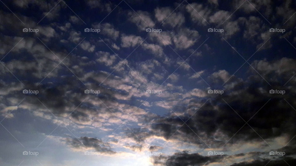 Beautiful variation of moods of the sky