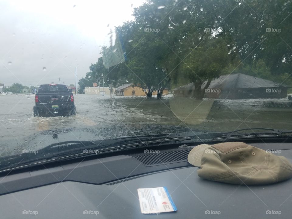 another shot headed from town to town during hurricane harvey
