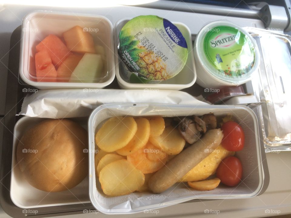 Cathay Pacific Flight Meal