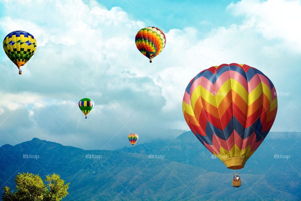 colourful Hot Air balloons