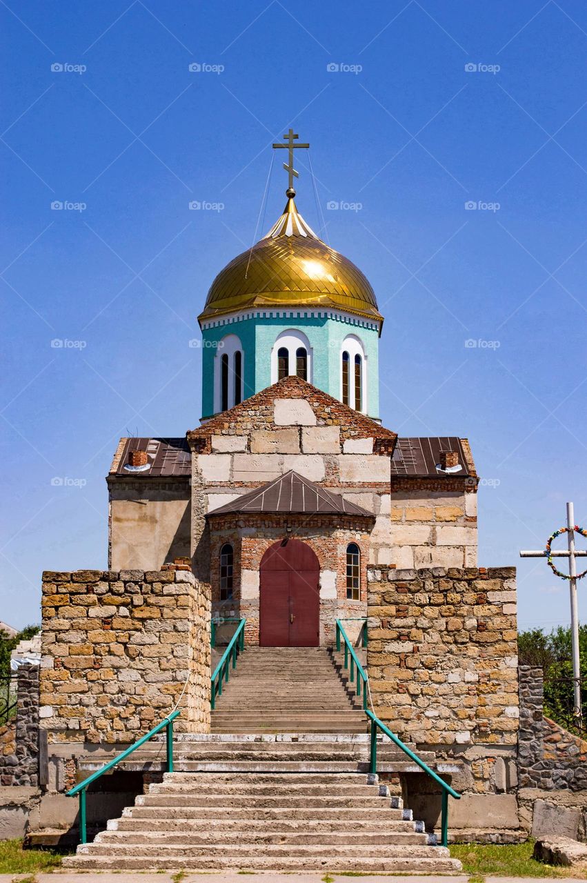 Orthodox Church of Peter and Paul. Odessa region, Ukraine.