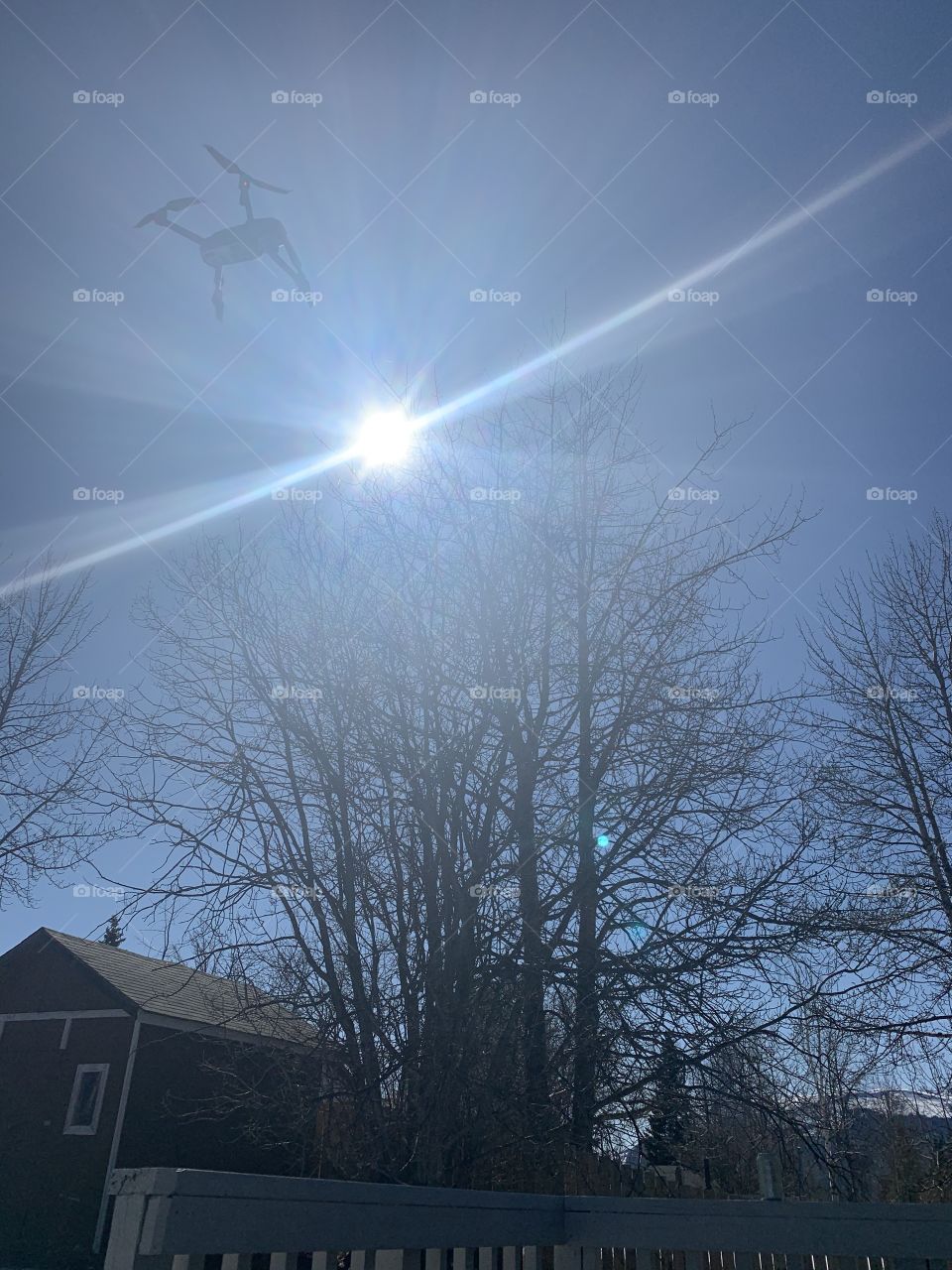 Flying a drone in spring 