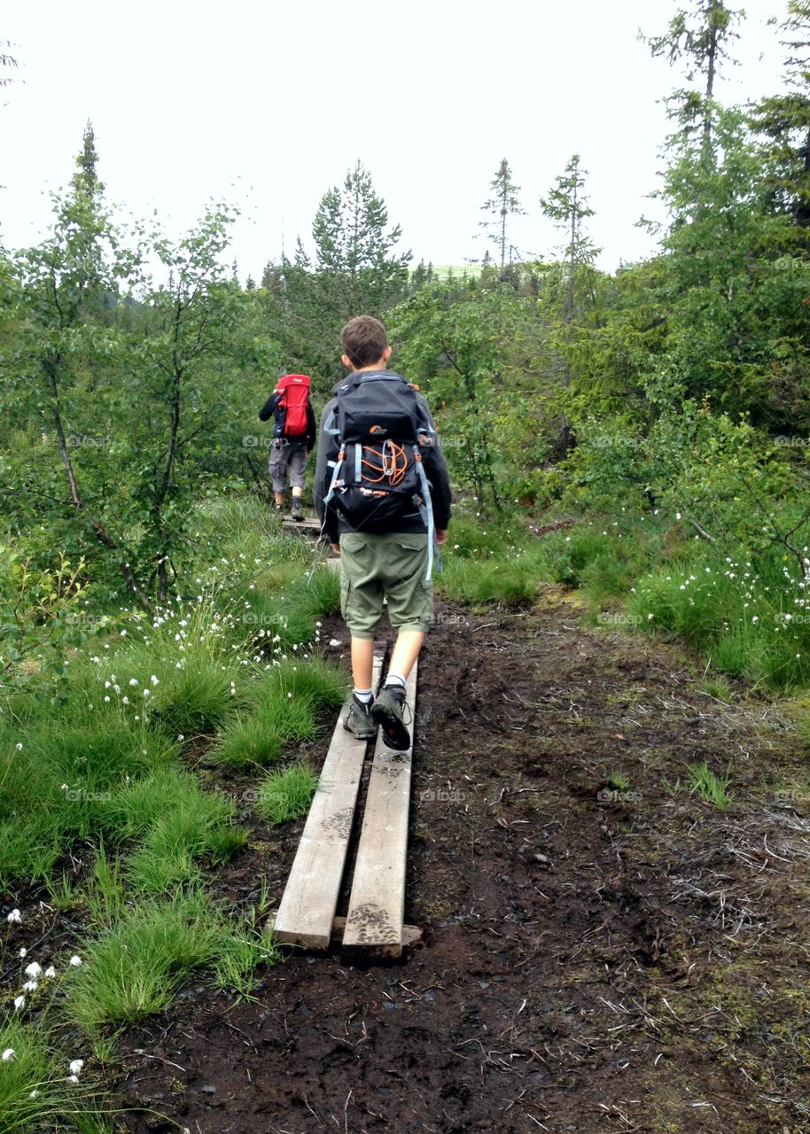 walking to the mountains