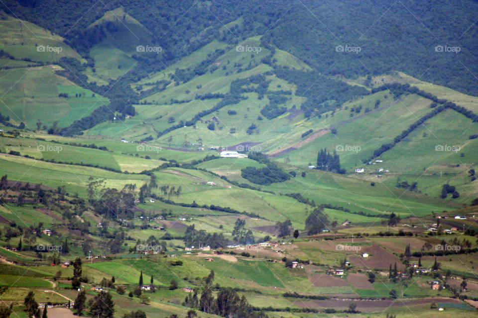 Landscape in Ecuador.